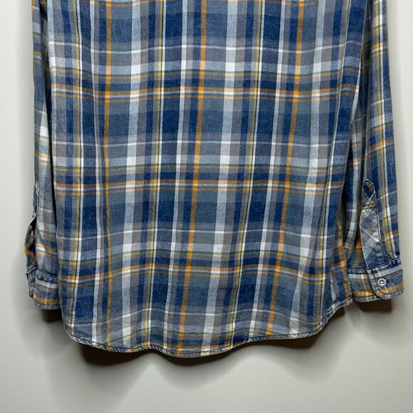 Tommy Hilfiger Plaid Flannel Shirt Size XL/20 Button Down - Picture 7 of 9
